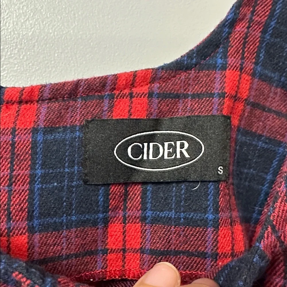 Cider Flannel Mini Dress